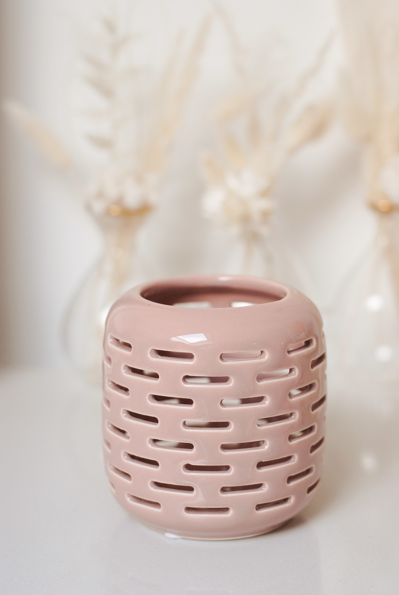 PINK TEALIGHT HOLDER