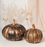 BLACK & GOLD PUMPKIN - SMALL