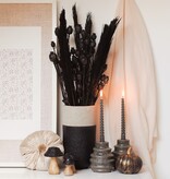 CANDLE HOLDER - ORGANIC GREY