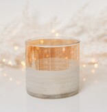 GOLD & MATTE I GLASS TEALIGHT HOLDER