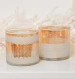 GOLD & MATTE I GLASS TEALIGHT HOLDER