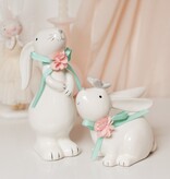 BUNBUN WITH BOW & FLOWER - STANDING