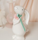 BUNBUN WITH BOW & FLOWER - STANDING