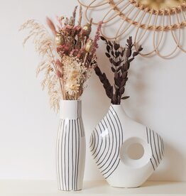 LINED VASE - ROUND