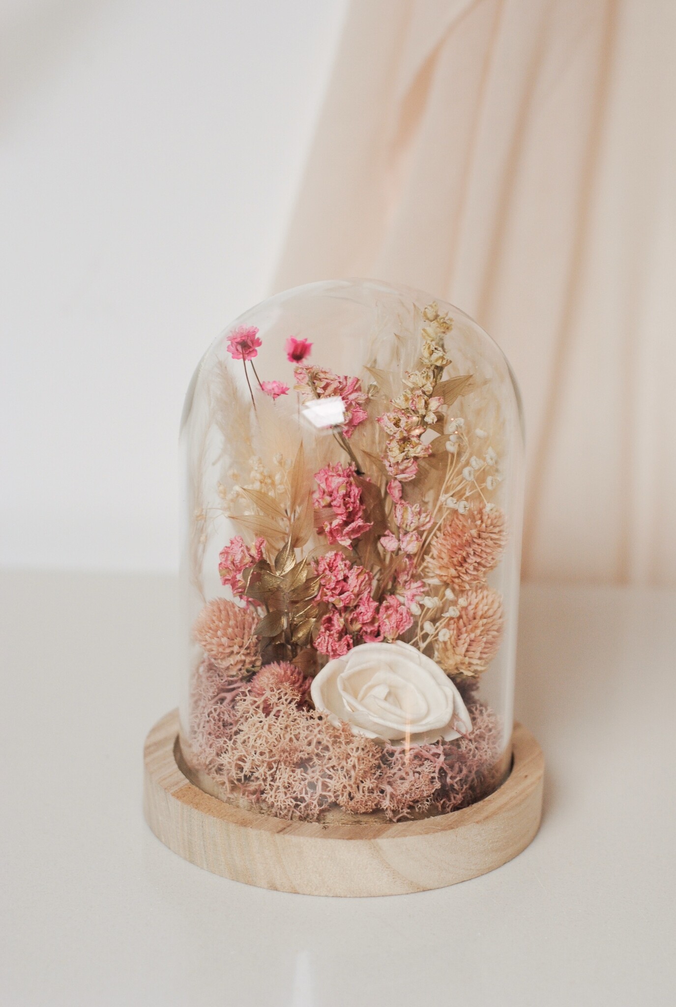 STOLP MET DROOGBLOEMEN (16cm)