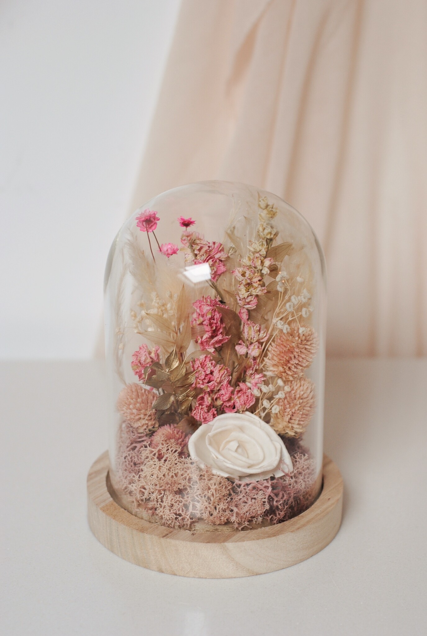 STOLP MET DROOGBLOEMEN (16cm)