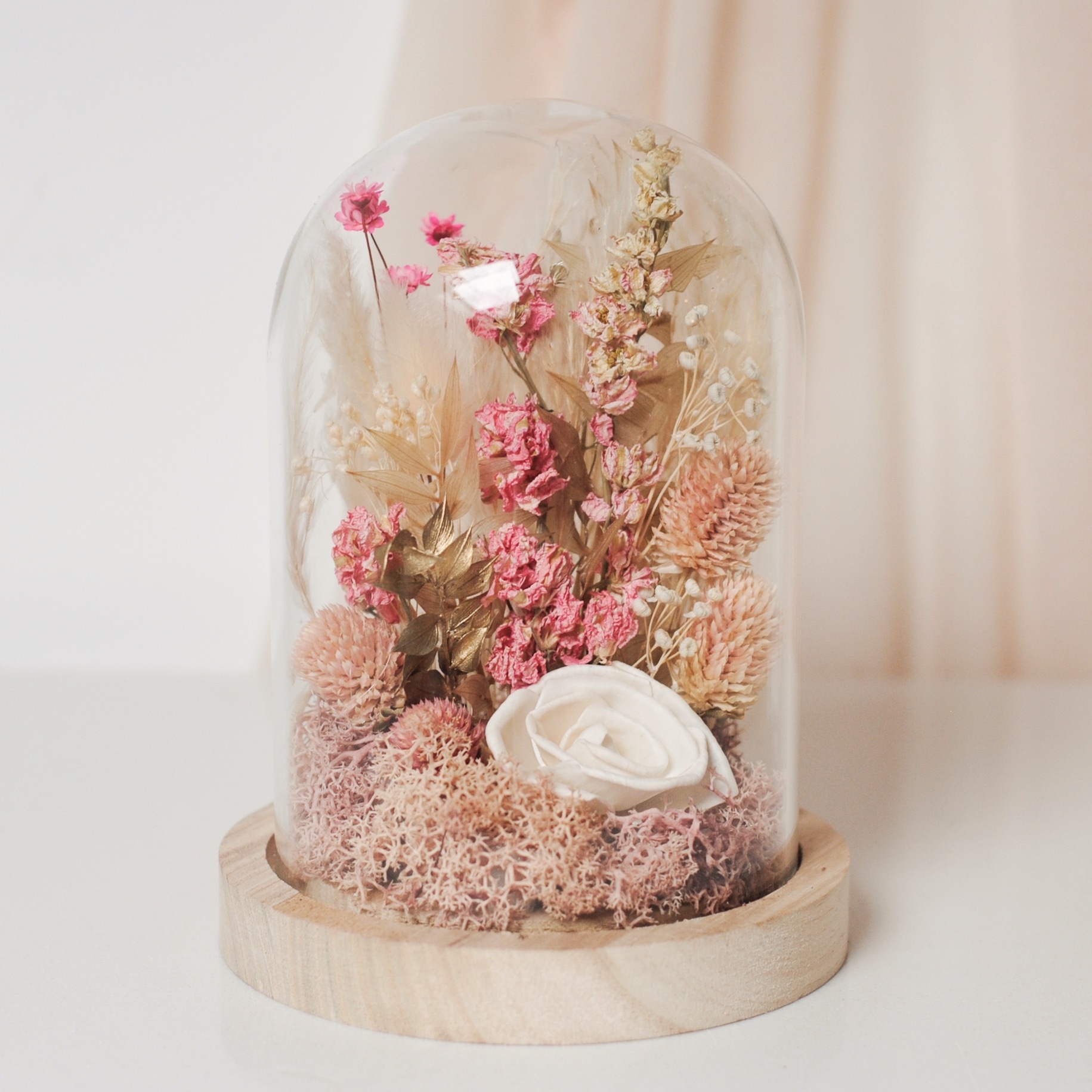 STOLP MET DROOGBLOEMEN (16cm)