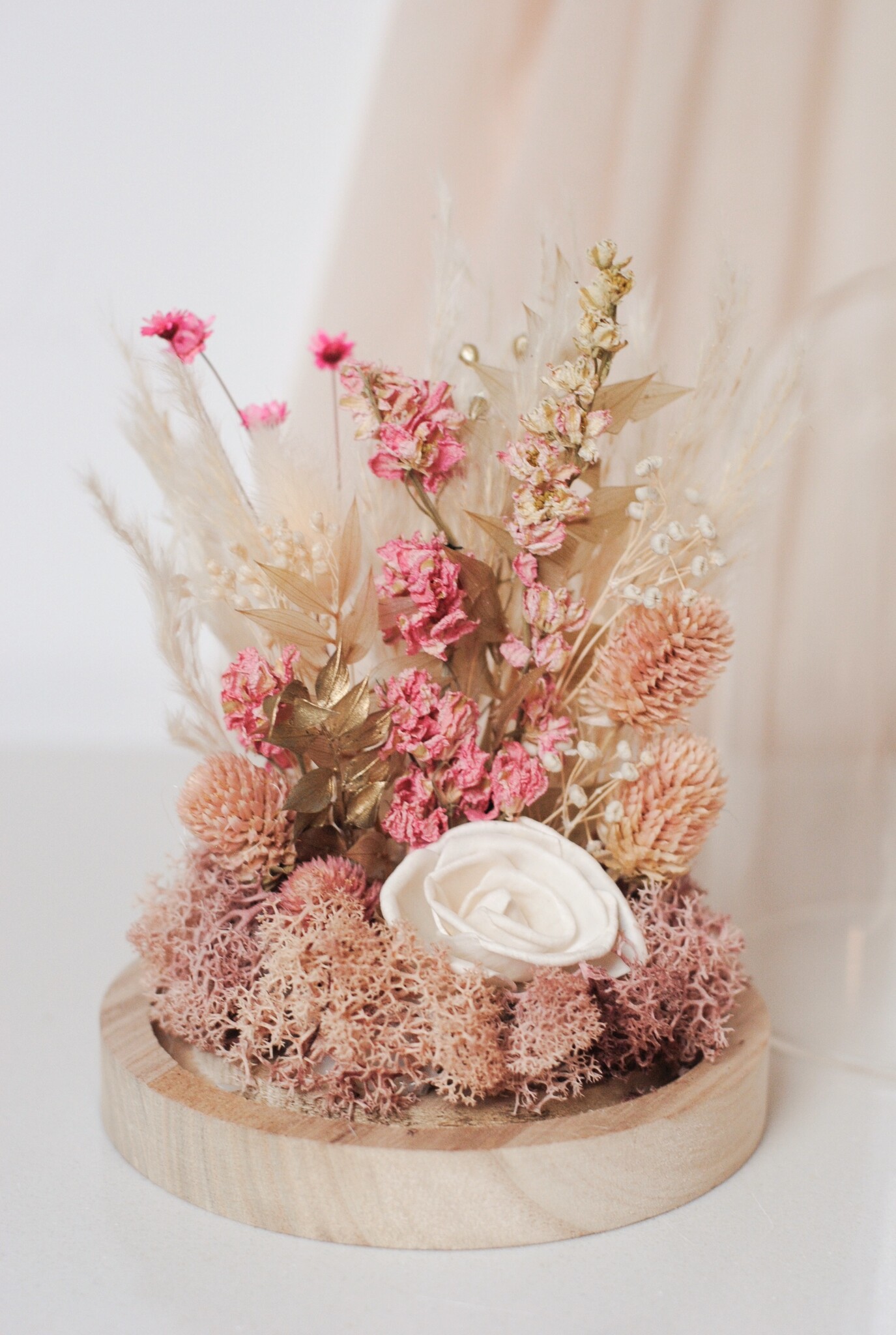 STOLP MET CUSTOM DROOGBLOEMEN (16cm)