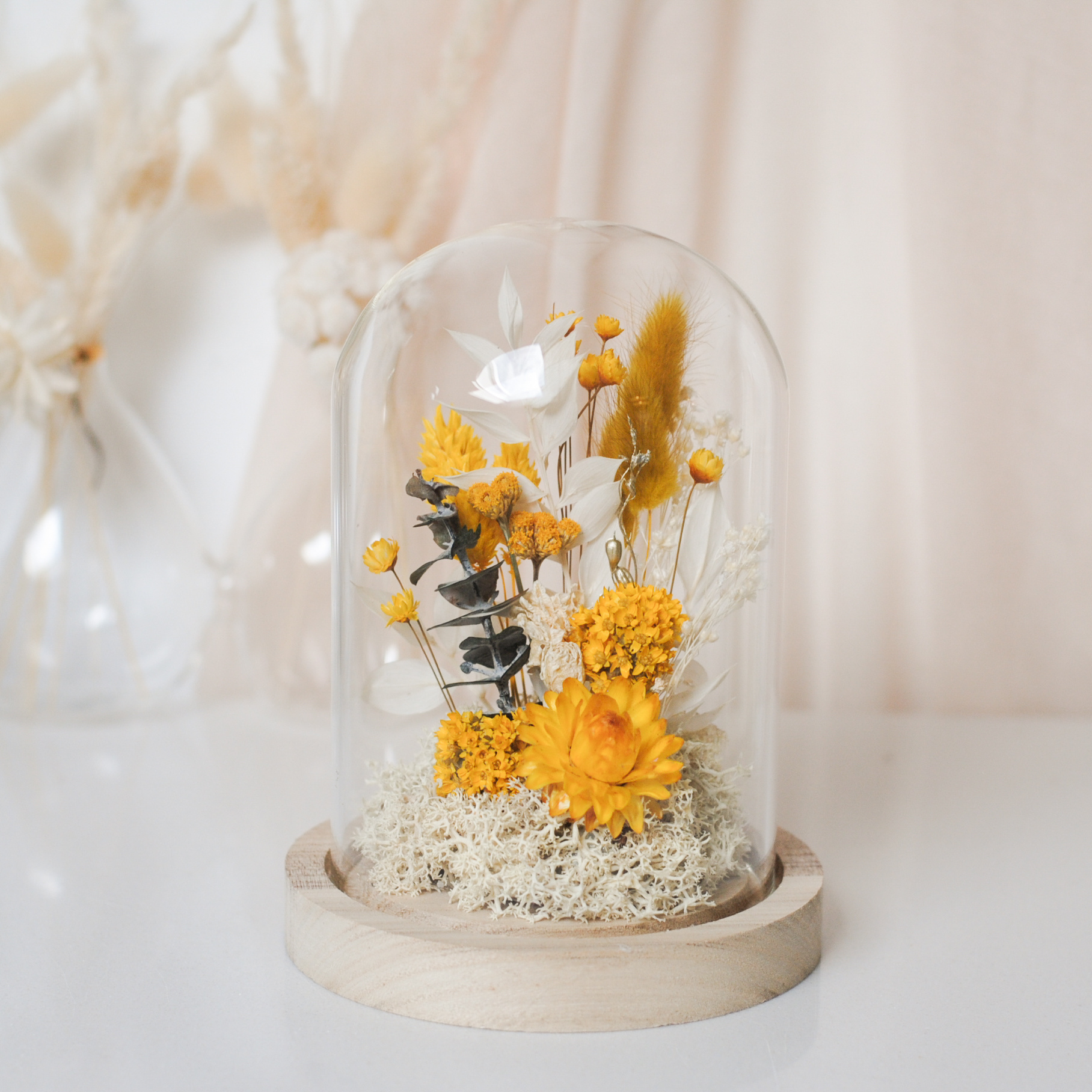 STOLP MET CUSTOM DROOGBLOEMEN (16cm)