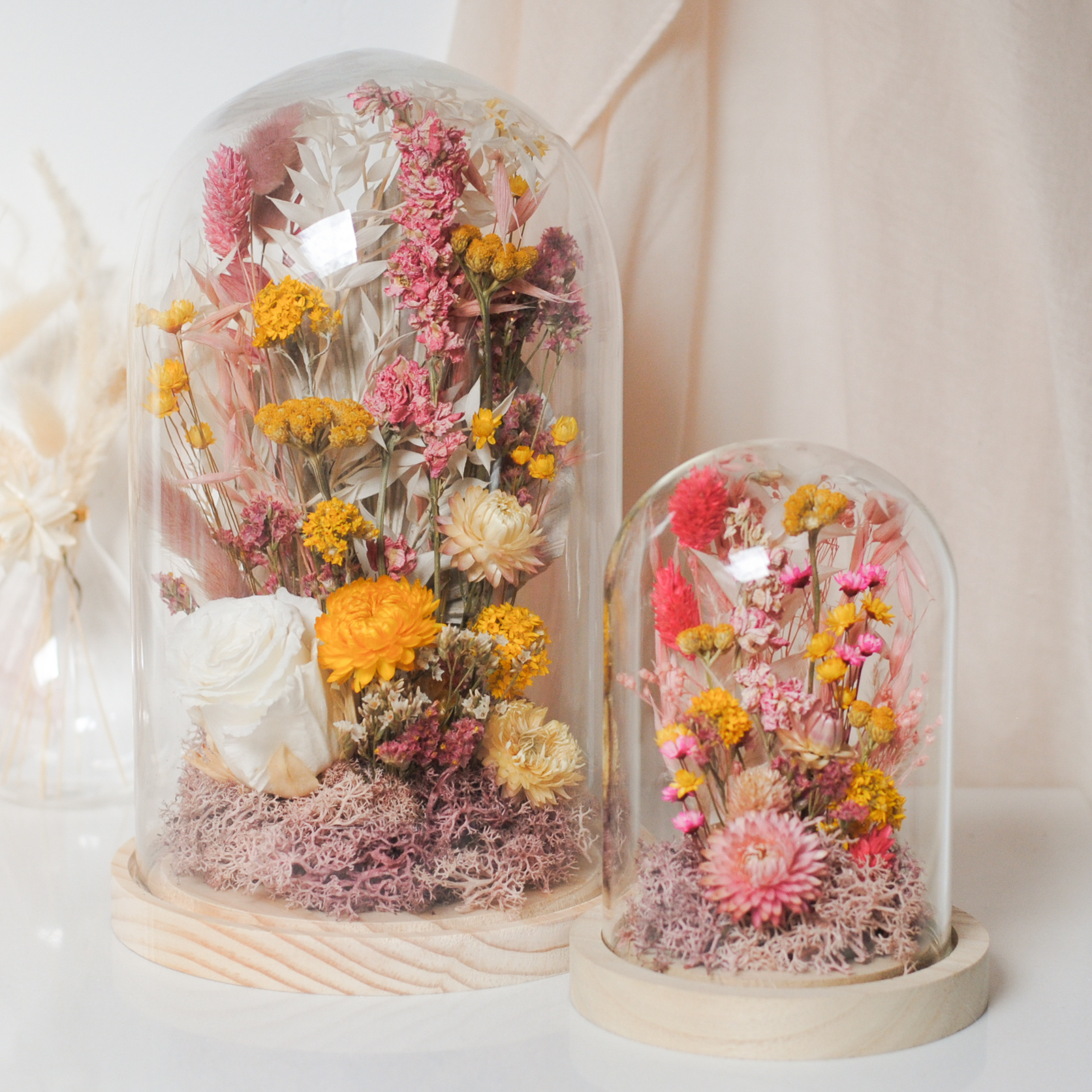 STOLP MET CUSTOM DROOGBLOEMEN (16cm)