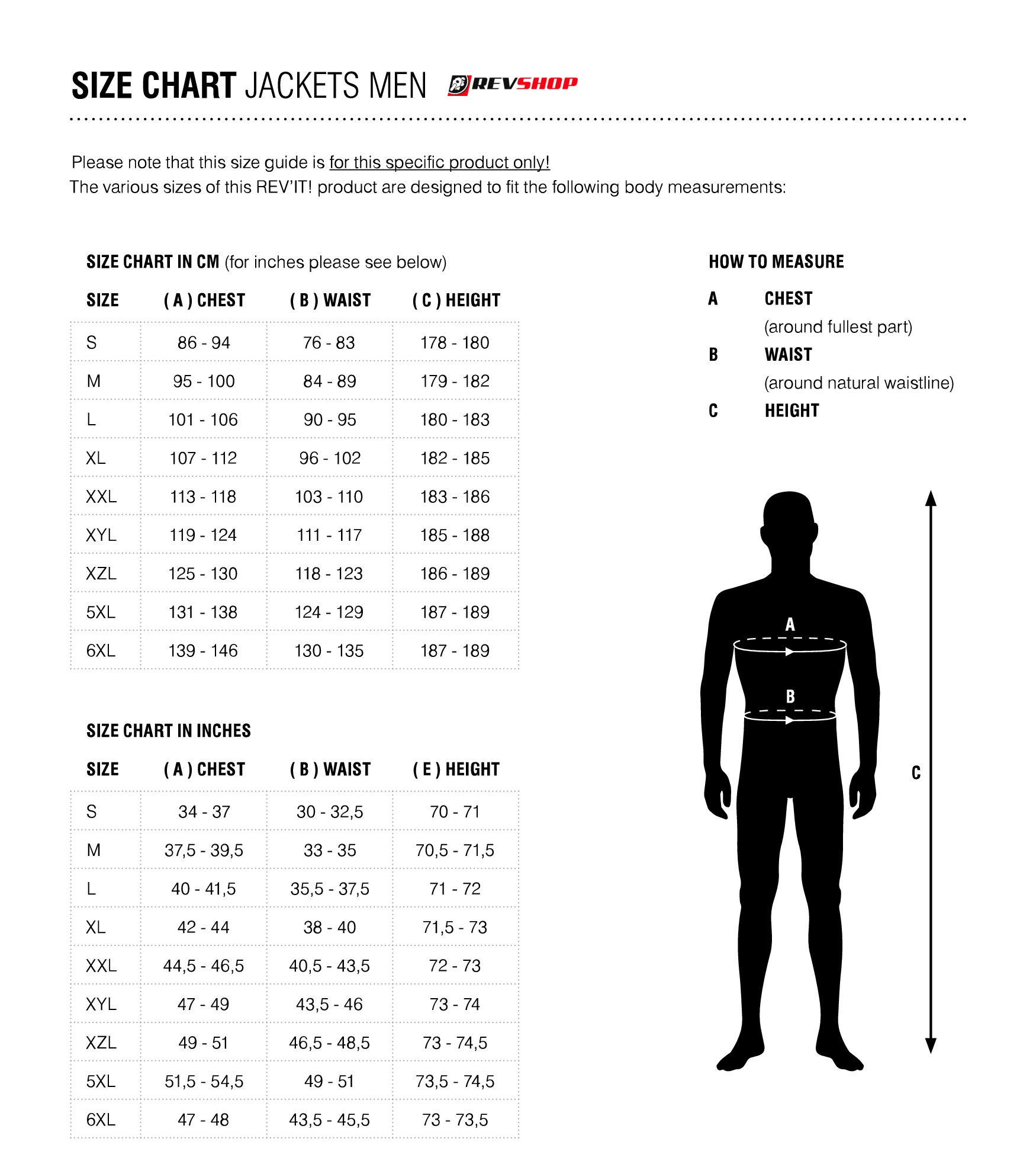 Revit Pants Size Chart