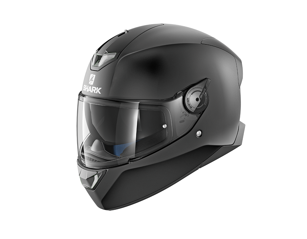 Anthracite Shark Skwal 2 Blank LED Lights Motorcycle Motorbike Helmet AMA Mat 