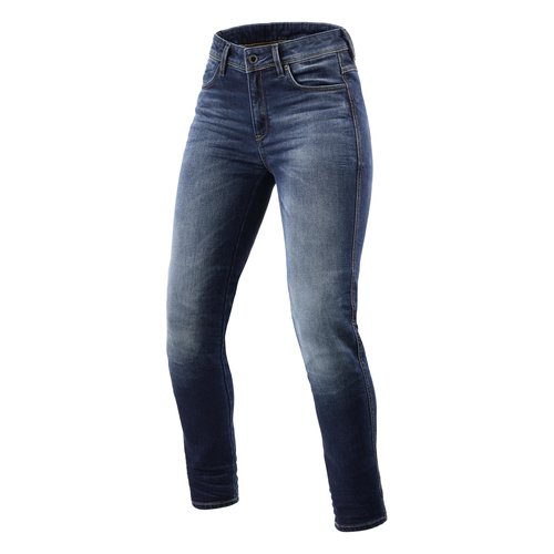REV'IT! Jeans Marley Ladies SK Middenblauw-Used