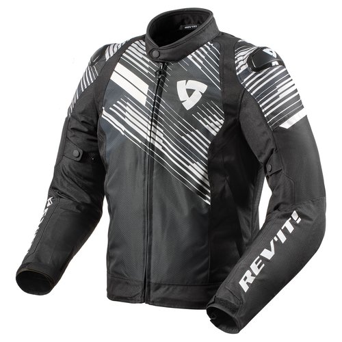 REV'IT! Motorcycle Jacket Apex TL Zwart-Wit