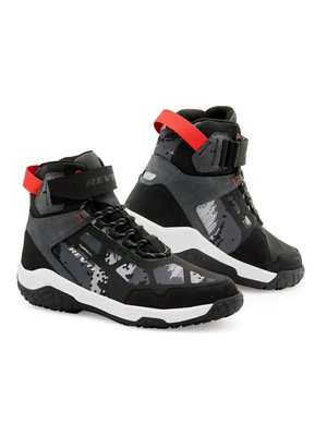 REV'IT! Motorcycle Shoes Descent H2O Black-red