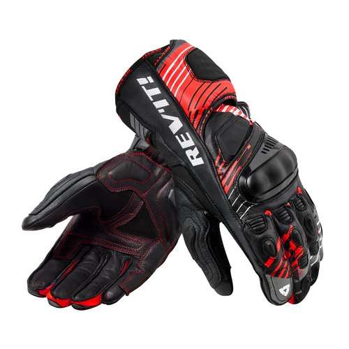 REV'IT! Motorcycle Gloves Apex Neon-red-black