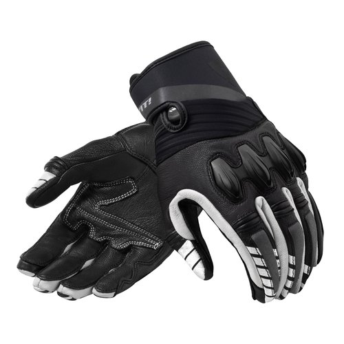 REV'IT! Energy black and white Motorcycle Gloves