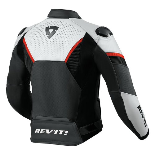 REV'IT! Motorradjacke Matador Schwarz-neonrot