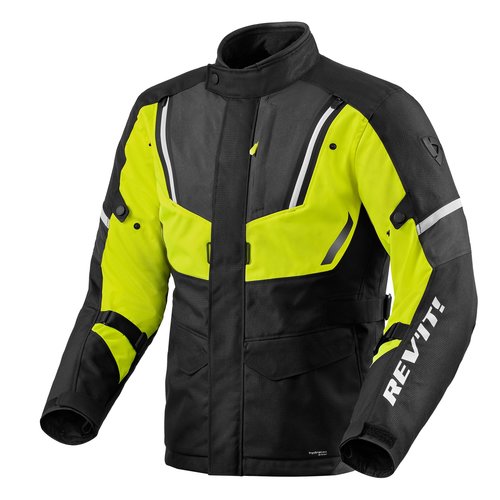 REV'IT! Motorcycle Jacket Move H2O Zwart-Neon