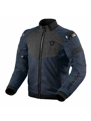 REV'IT! Motorcycle Jacket Action H2O Black-dark blue