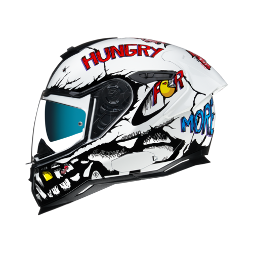 Nexx Sx.100R Hungry Miles White Nexx Sx.100R Hungry Miles White