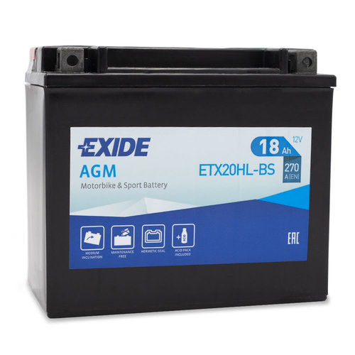 Exide EXIDE ETX20HL-BS Motoraccu Exide EXIDE ETX20HL-BS Motoraccu