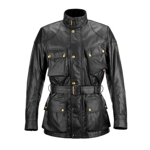 Classic Tourist Trophy motorcycle jacket Black