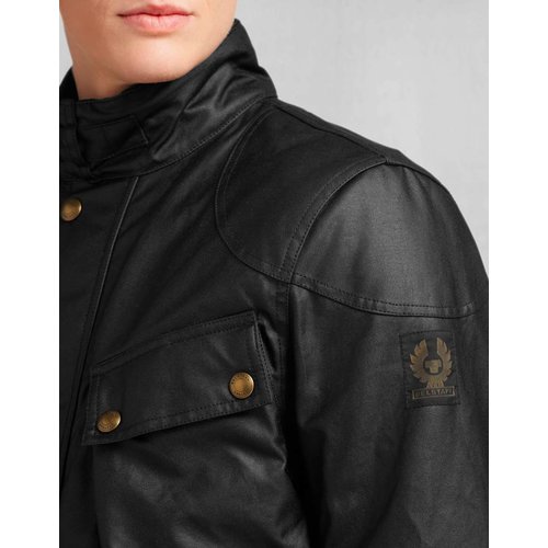 Classic Tourist Trophy motorcycle jacket Black