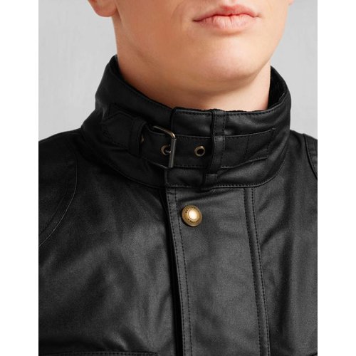 Classic Tourist Trophy motorcycle jacket Black