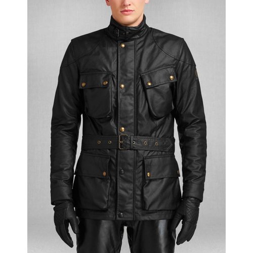 Classic Tourist Trophy motorcycle jacket Black