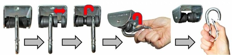 Schommelhaak Marathon RVS 316