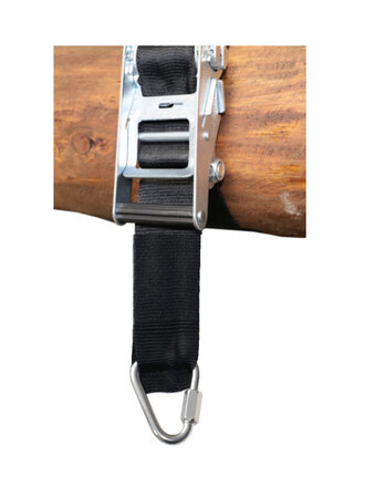 Patron haak met band en ratel