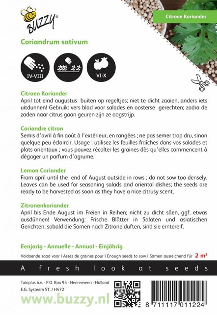 Ciroenkoriander kruidenzaden