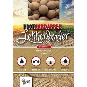 Pootaardappel Lekkerlander 1kg kopen – Vroege Consumptieaardappel
