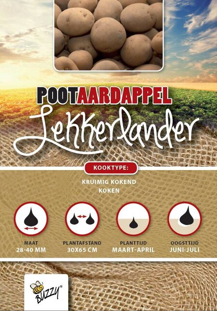 Pootaardappel Lekkerlander 1kg kopen – Vroege Consumptieaardappel