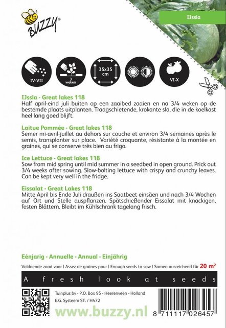 Ijsbergsla groentezaden