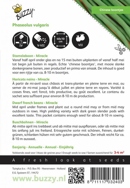 Chinese Boontjes Miracle zaden Chinese Boontjes Miracle zaden