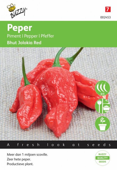 Peper Bhut Jolokia Red zaden