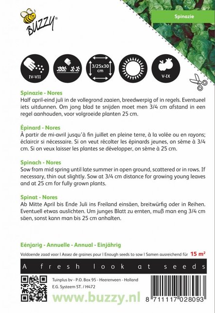 Spinazie Nores zaden