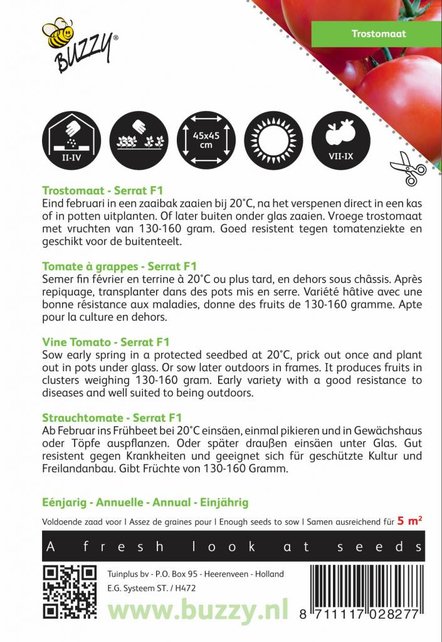 Trostomaat Serrat F1 zaden