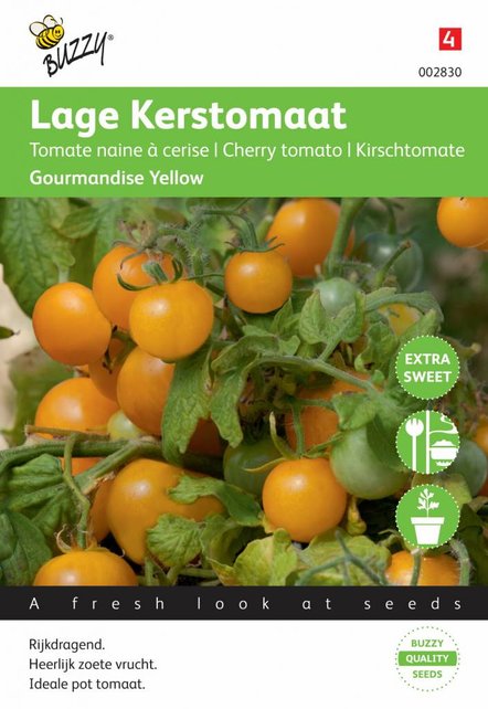 Tomaten Gourmandise (gele cherry patio) zaden