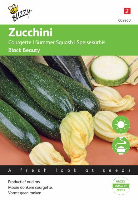Courgette Black Beauty - Verte De Milan zaden