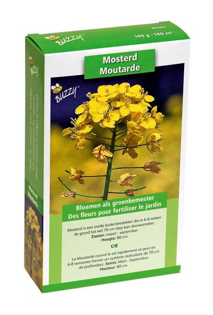 Groenbemester Gele Mosterd 140 Gram Groenbemester Gele Mosterd 140 Gram