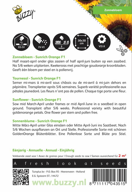 Zonnebloem - Sunrich Orange F1
