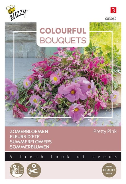 Zomerbloemen - Pretty pink