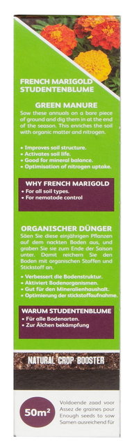 Groenbemester Afrikaantjes - Tagetes (50g)