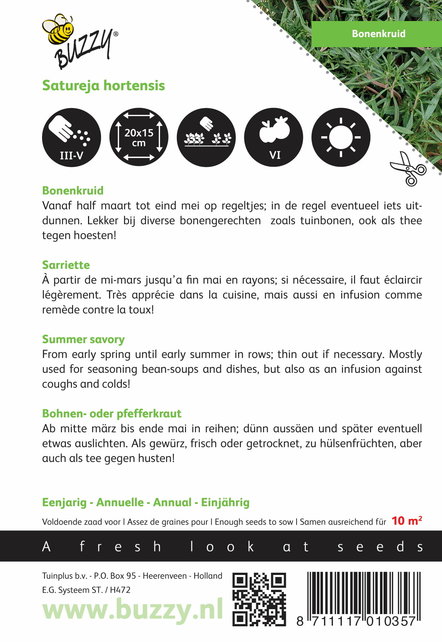 Bonenkruid kruidenzaden