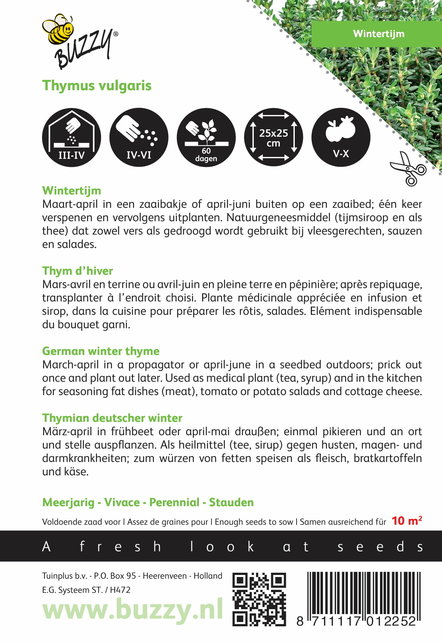 Tijm kruidenzaden