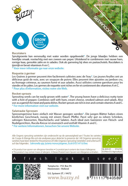 Sprouting Rucolakers