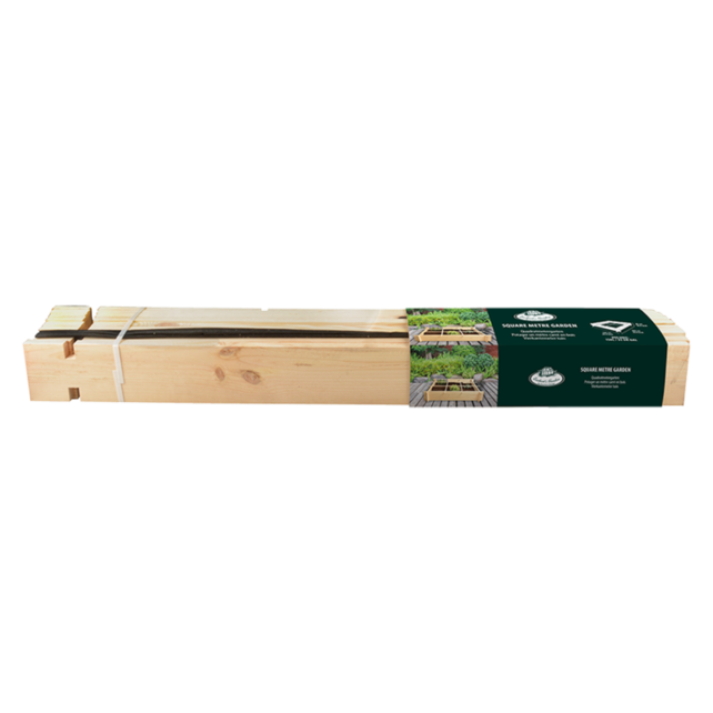 Vierkante meter moestuin hout